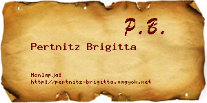 Pertnitz Brigitta névjegykártya